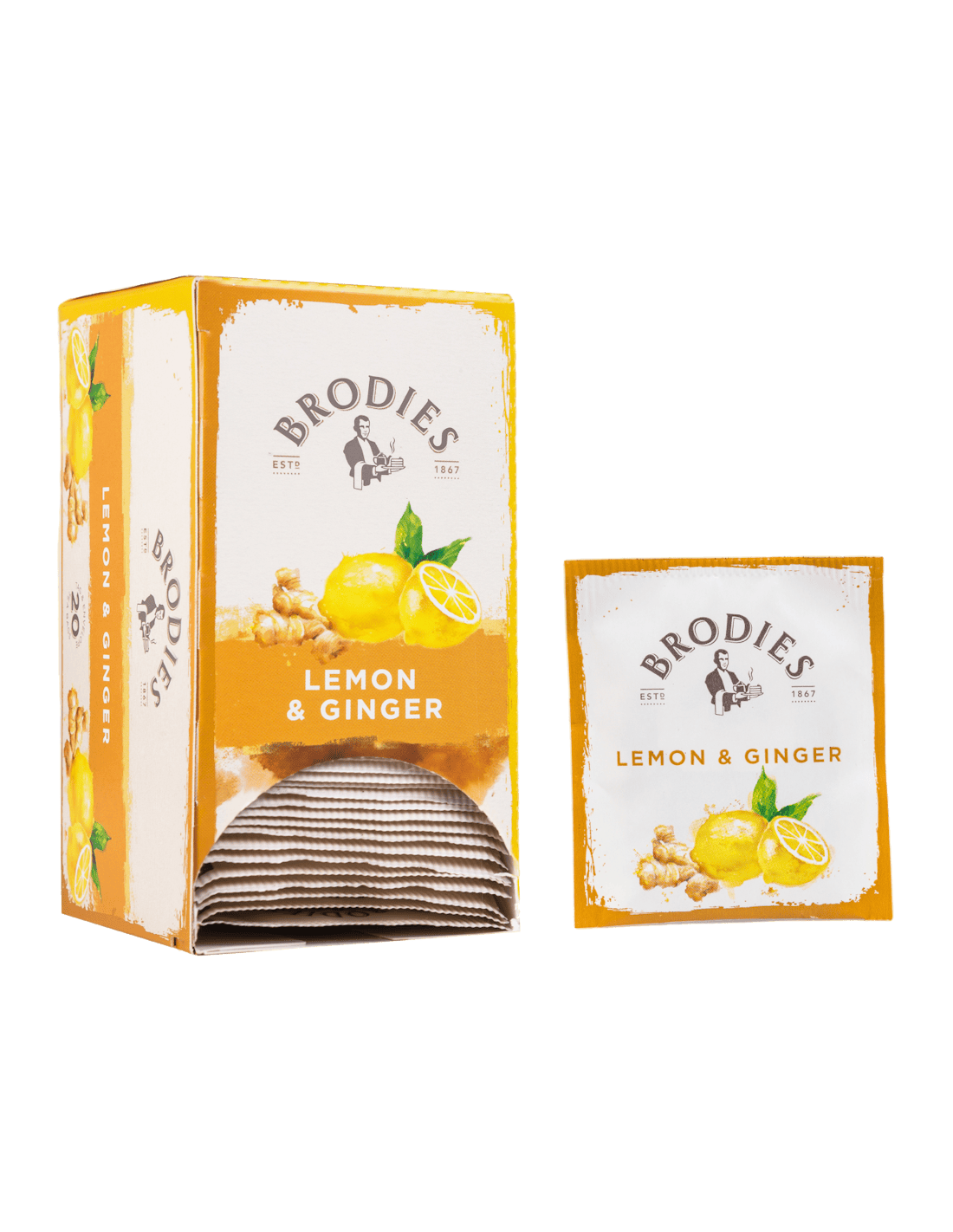 Chá Lemon and Ginger